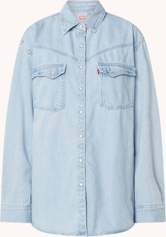 Levi's Dorsey overshirt van denim met borstzakken