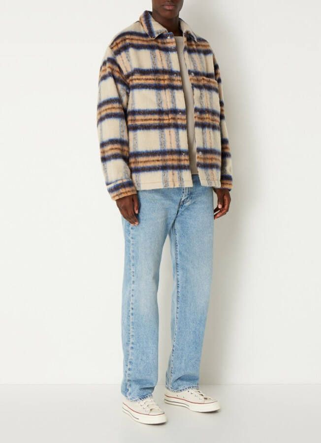 Levi's Portola Chore oversized overshirt in wolblend met ruitdessin