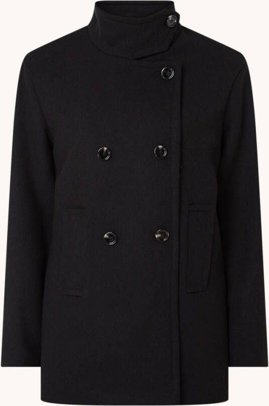 Mango Imagine double breasted jas in wolblend met opstaande kraag