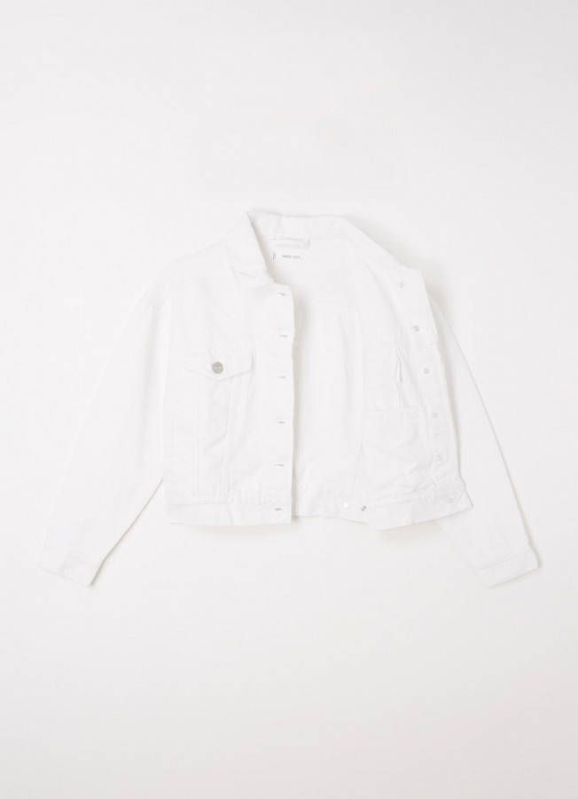 Mango Trucker spijkerjas met steekzakken