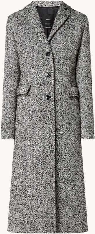 Mango Dalmata mantel met gemêleerd dessin