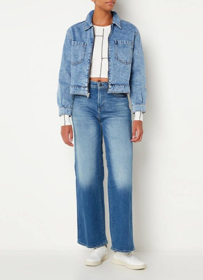 Mango Zaida spijkerjas met opgestikte zakken