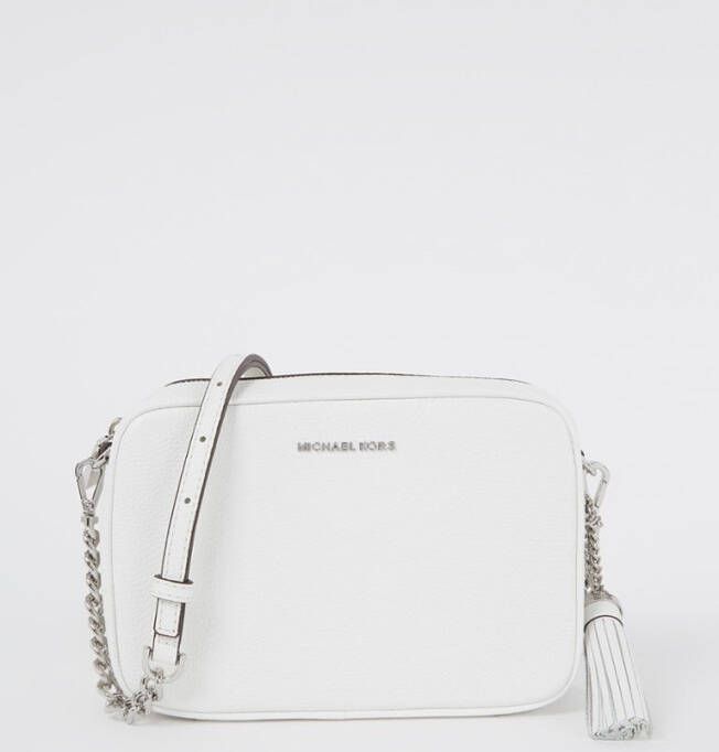 Michael Kors Jet Set Medium crossbodytas van leer met metallic finish