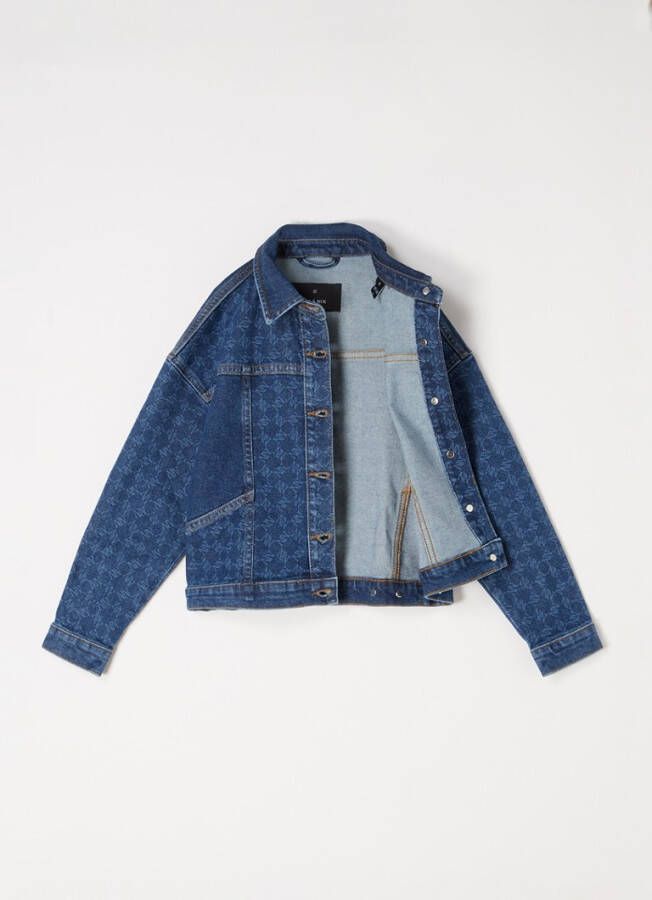 NIK&NIK Fanny spijkerjas met logoprint