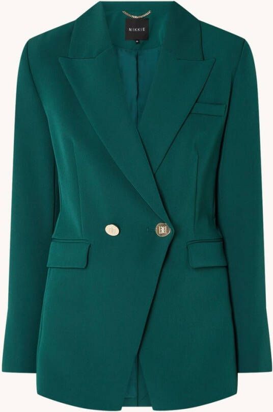 NIKKIE Niri double breasted blazer met klepzakken
