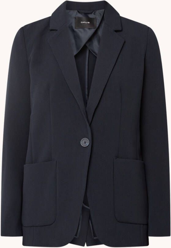 Opus Japina blazer met opgestikte zakken