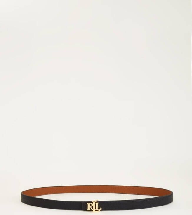 Ralph Lauren Omkeerbare riem in leer met gesp LRL