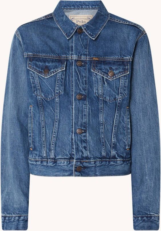 Ralph Lauren Spijkerjas in lyocellblend met klepzakken