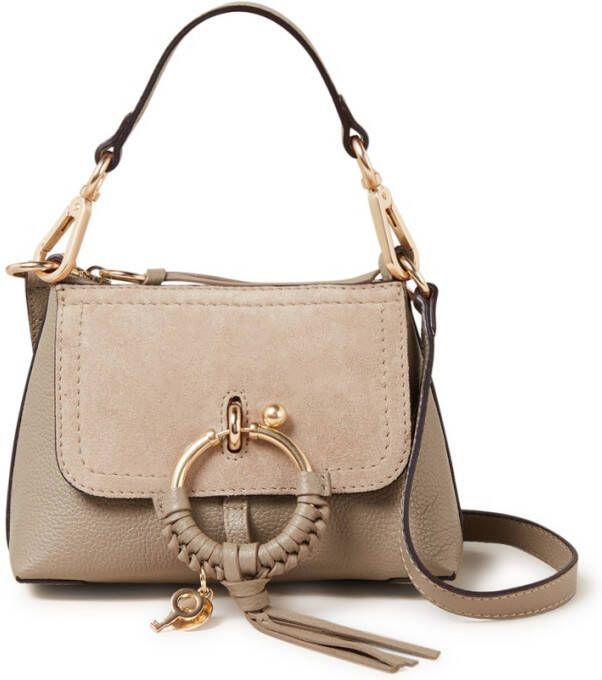 See By Chloé, Joan Mini crossbodytas van leer en suè, de