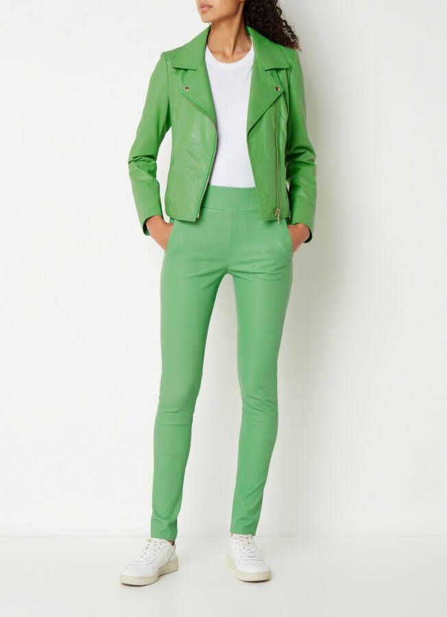 STUDIO AR by Arma Bikerjack van schapenleer met ritszakken