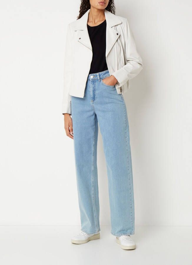 STUDIO AR by Arma Bikerjack van schapenleer met ritszakken