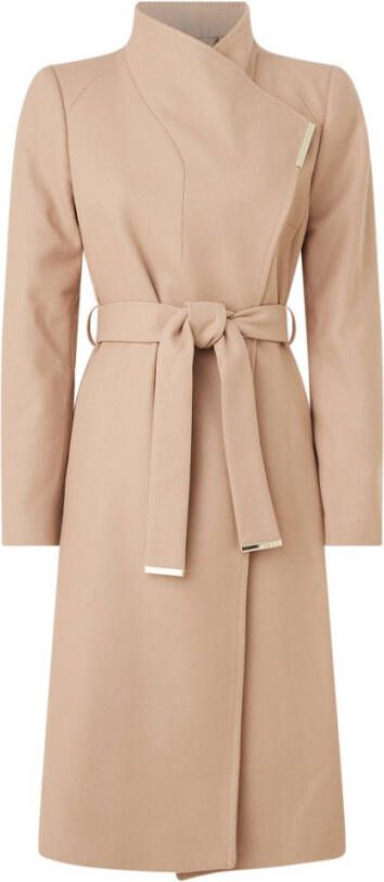 Ted Baker Rose mantel in wolblend met strikceintuur