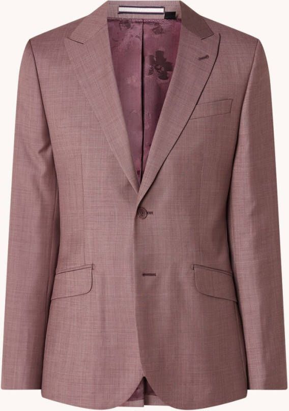 Ted Baker Byronj slim fit colbert van scheerwol met klepzakken