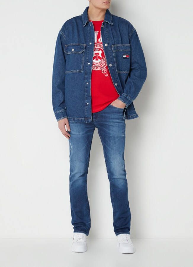 Tommy Hilfiger Oversized spijkerjas met klepzakken en logoborduring