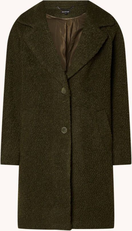 Whistles Daisy mantel in wolblend met klepzakken