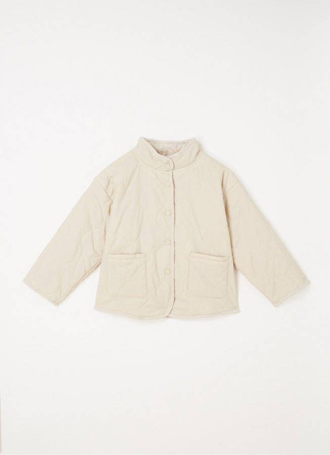 Mango Sandy gewatteerde jas met quilt patroon
