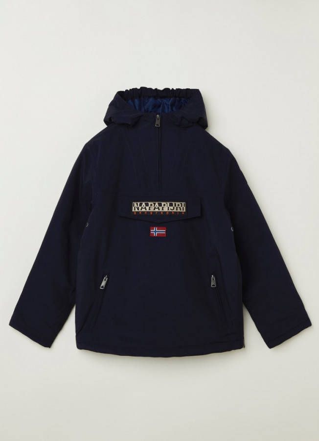 Napapijri gewatteerde winterjas Rainforest PKT met logo donkerblauw
