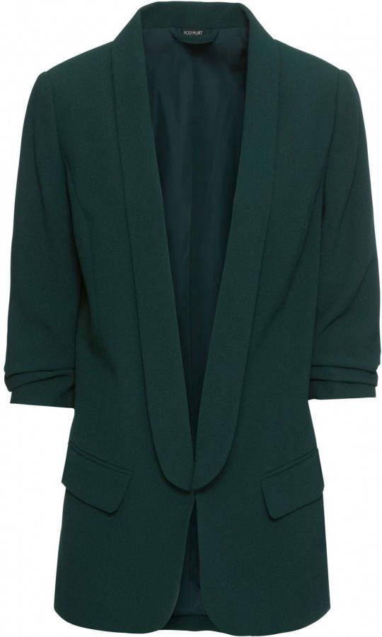 bonprix Lange blazer met gedrapeerde mouwen
