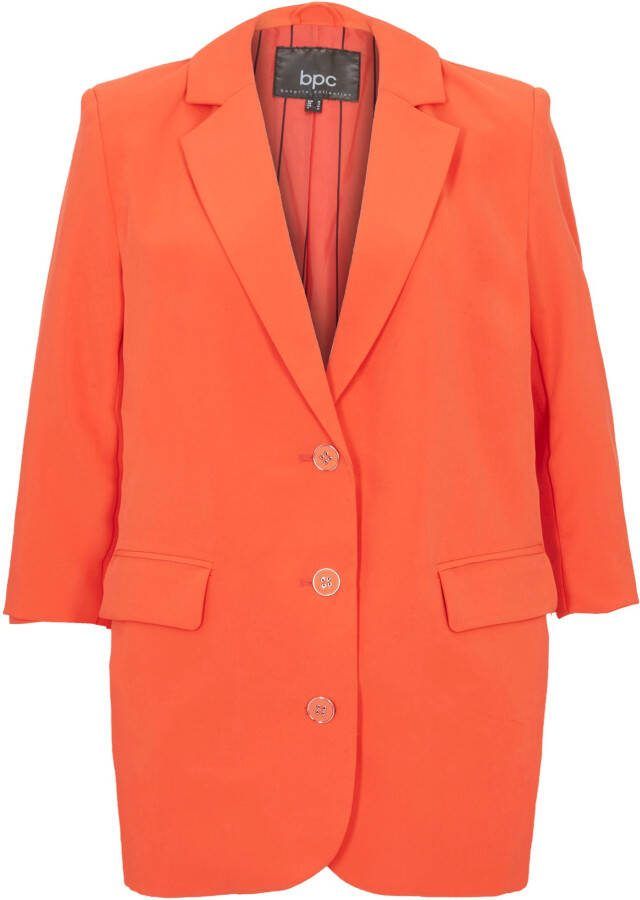 bonprix Lange blazer met plooitjes op de mouwen