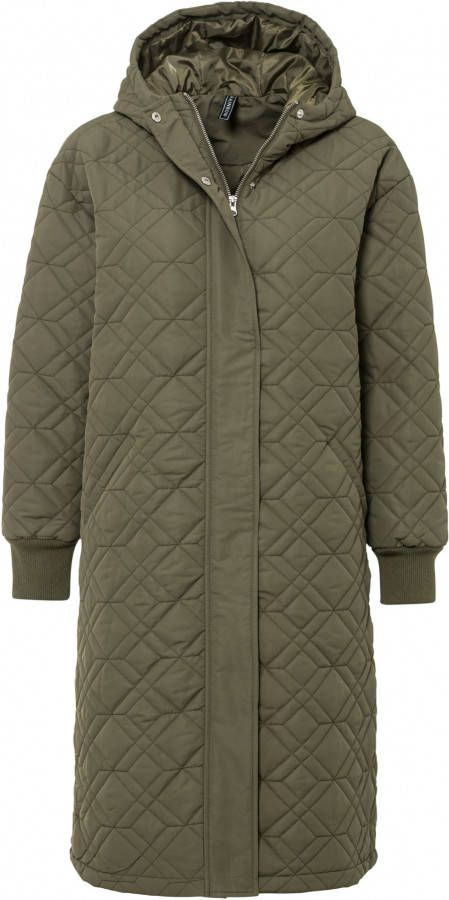 bonprix Lange gewatteerde jas met gerecycled polyester