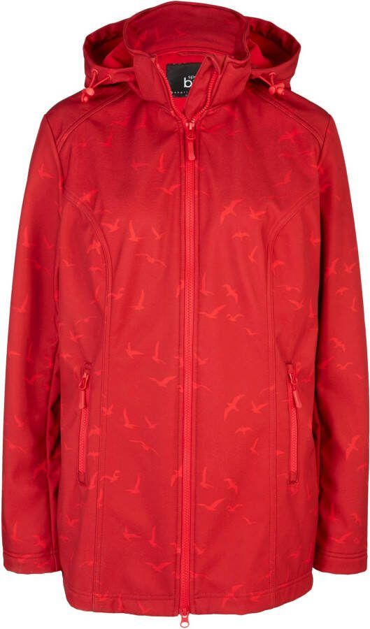 bonprix Softshell jas met afneembare capuchon