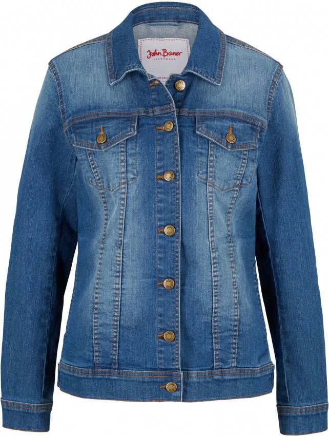 John Baner JEANSWEAR Stretch spijkerjas, basic, blauw