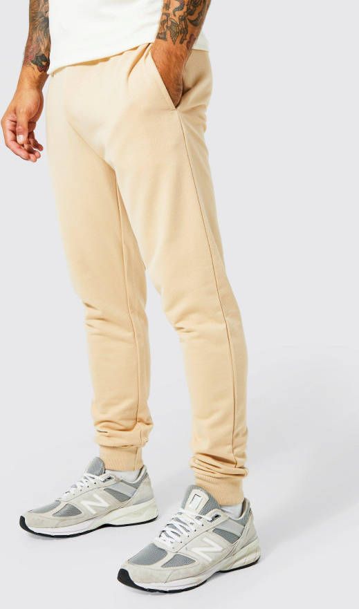 boohoo Basic Super Skinny Fit Joggingbroek, Sand