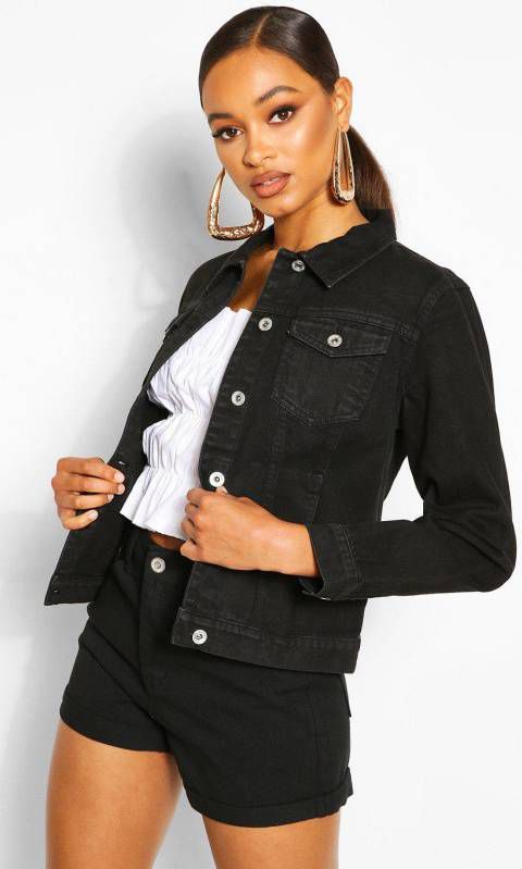 boohoo Cowboy Spijkerjas, Zwart