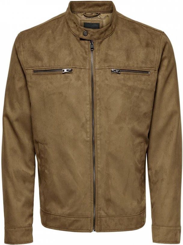 Only&sons Only&amp, Sons Onswillow Fake Suede Jacket Otw Noo