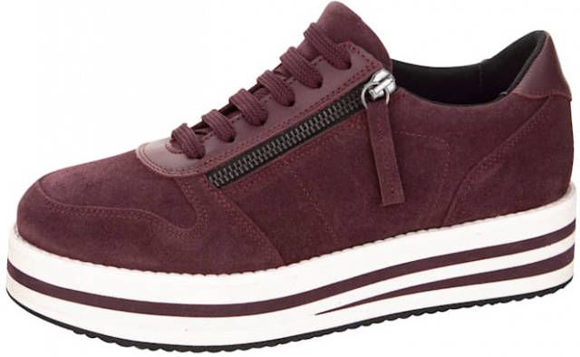 WENZ Sneaker met vetersluiting Bordeaux