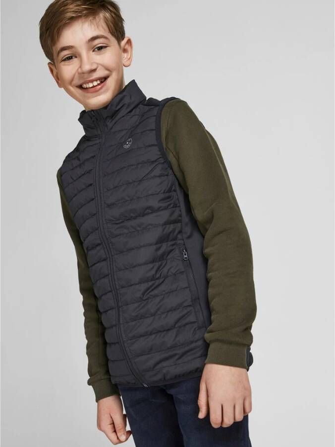 JACK & JONES JUNIOR bodywarmer JJEMULTI zwart
