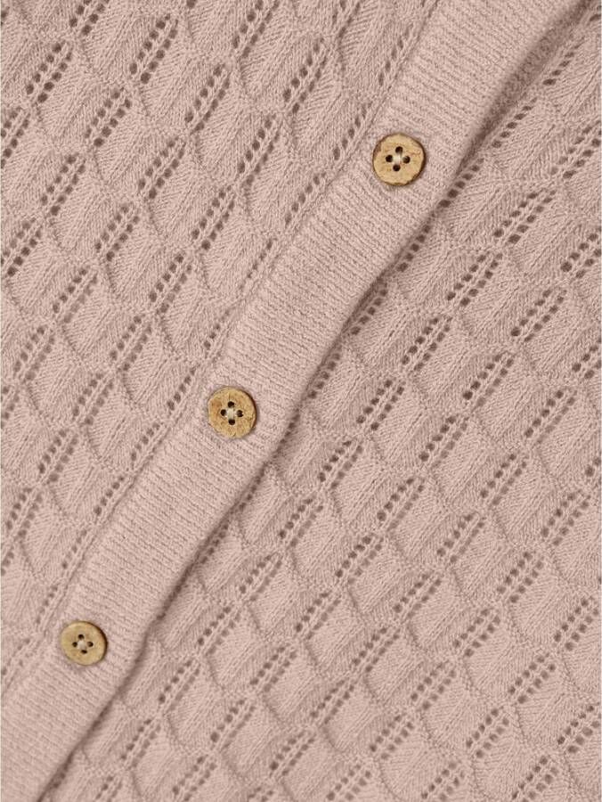 Lil Atelier Vesten Dija Long Sleeve Loose Knit Card Lil Roze