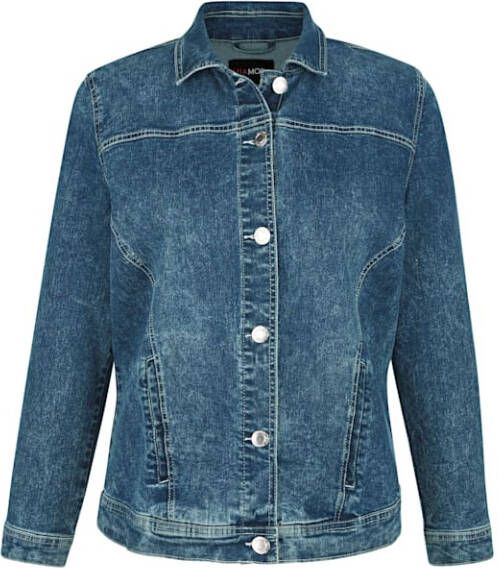 MIAMODA Spijkerjasje met mooi washed effect Blue stone