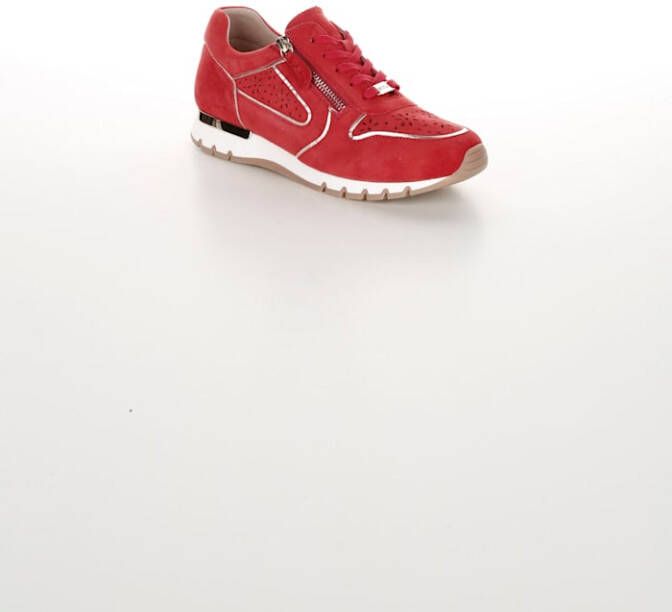 MONA Veterschoen met perforaties Rood