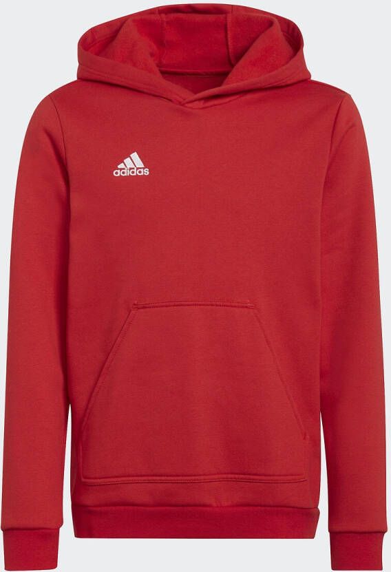 Adidas Kids adidas Entrada 22 Sweat Hoodie Kids Rood Wit