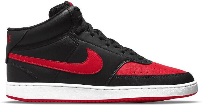 Nike Sneakers Court Vision Mid Zwart/Rood/Wit