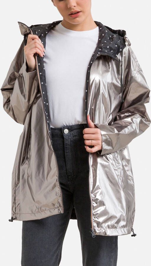 Vero Moda Omkeerbare regenjas met kap