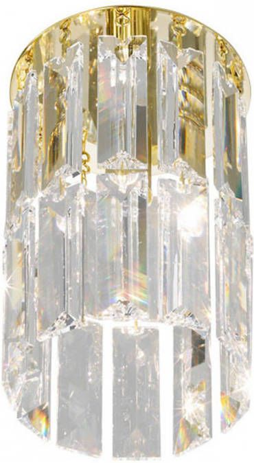 KOLARZ Prisma plafondlamp, kristal en goud 24 kt