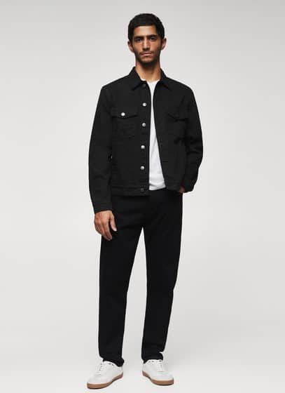 Mango Ryan spijkerjack met klep en steekzakken