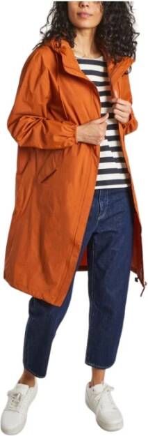 Aigle Lange waterdichte en compacte parka , Bruin, Dames