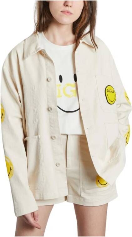 Aigle Eagle X Smiley U Jacket Jkt01 , Beige, Dames