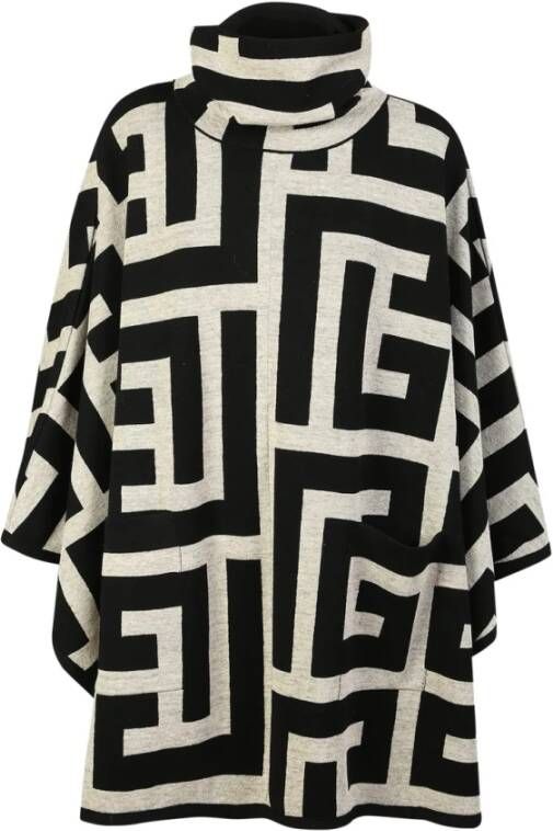 Balmain Poncho's Zwart Dames