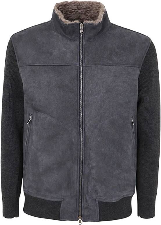 Barba Napoli Bomber jackets Grijs Heren