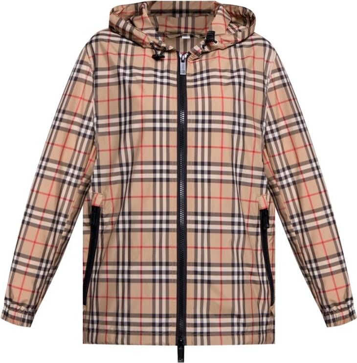 Burberry Vintage Check Recycled Polyester Hooded Jacket Everton