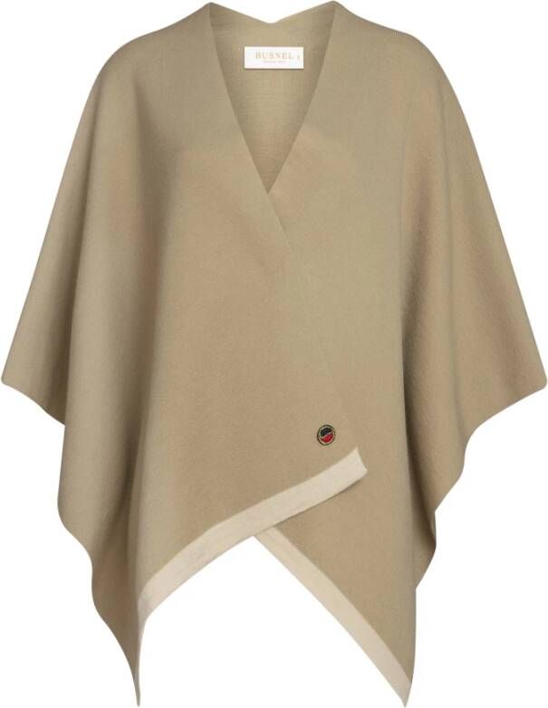 Busnel Annelie Poncho , Beige, Dames