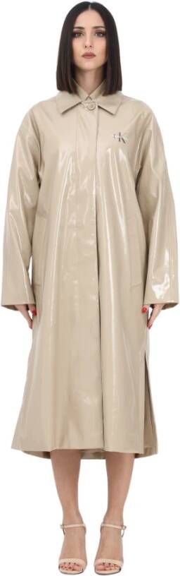 Calvin klein Jeans Parka Jassen Beige Dames