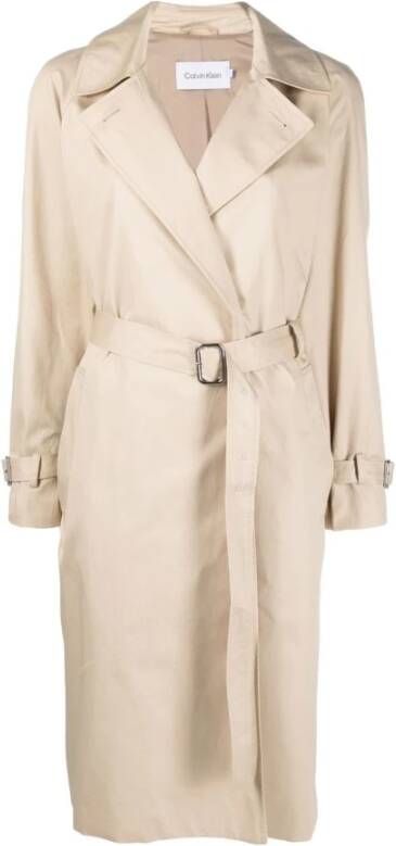 Calvin Klein Trenchcoats & Mantels Wit Dames