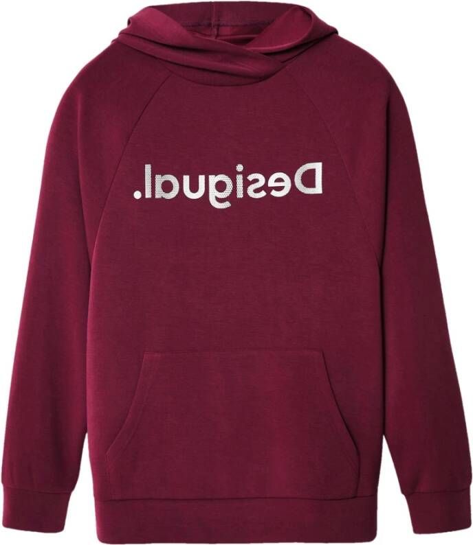Desigual Hoodies & Sweatvesten Rood Dames