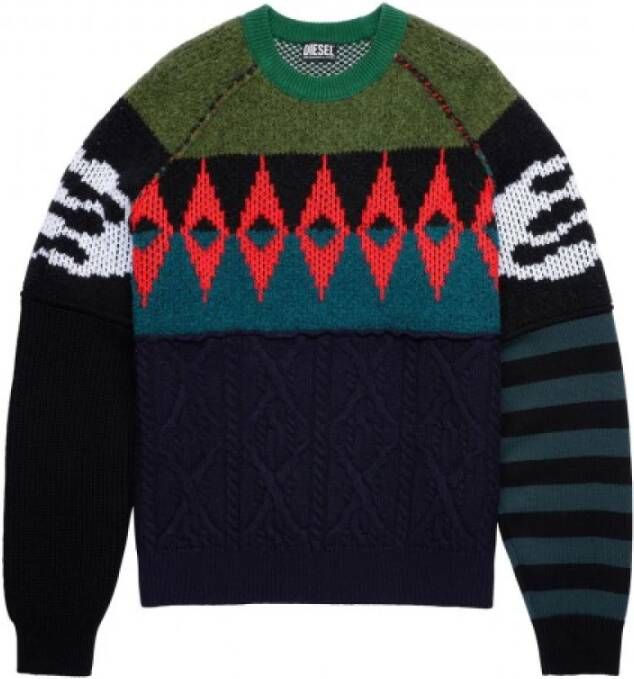 Diesel Knitwear miinto de6170393a77057d428d , Zwart, Heren