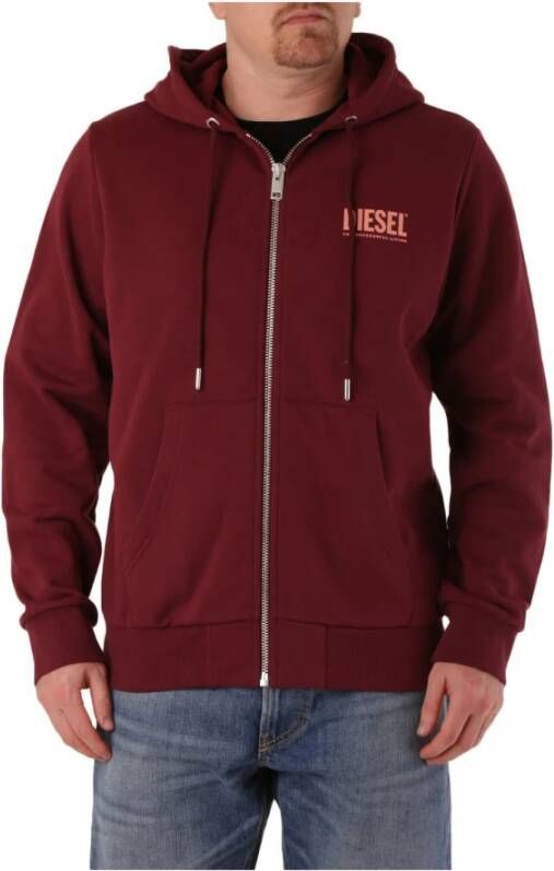 Diesel Hoodies & sweatvesten Rood Heren